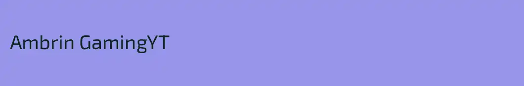 Ambrin GamingYT